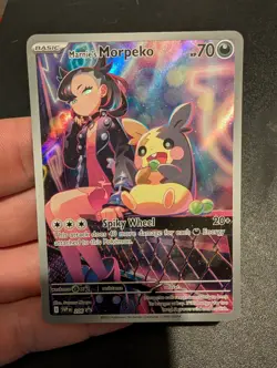 Pokemon TCG - Marnie's Morpeko SVP 206 Black Star Promo Card - NM - Image 1