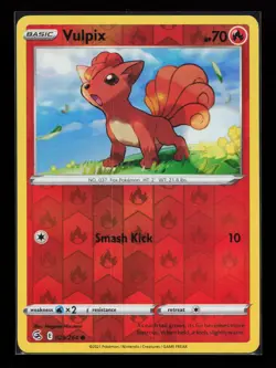 Vulpix 029/264 Common SWSH08: Fusion Strike Reverse Holo Pokemon Card - Image 1