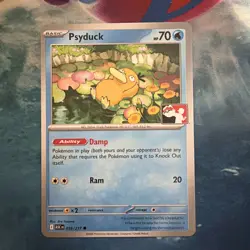 Psyduck 039/217 Prize Pack Series 9 Pokemon TCG League Play Stamped Cosmos NM - Image 1