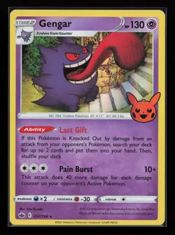 Gengar (2021 Copyright Date) 057/198 Promo Trick or Trade Pokemon Card - Image 1