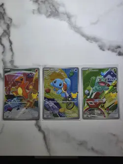 Pokemon TCG 30th Anniversary Kanto First Partners- Bulbasaur Charmander Squirtle - Image 1