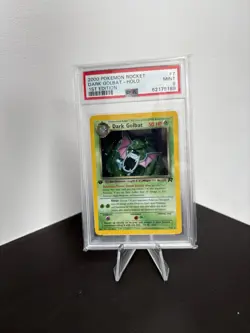 Dark Golbat 7/82 1st Edition Holo Team Rocket Pokemon Card TCG Graded PSA 9 - Image 1