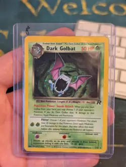 Dark Golbat 7/82 MP | Holo Card | Team Rocket | Pokemon TCG | Vintage WOTC - Image 1