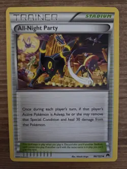 Pokemon TCG All-Night Party Trainer Card 96/122 - XY BREAKpoint - Near Mint - Image 1