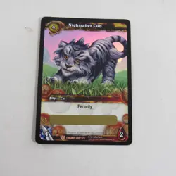 Unscratched Nightsaber Cub Loot Card World Of Warcraft - Image 1