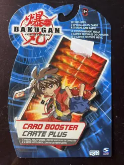 BAKUGAN BATTLE BRAWLERS CARD BOOSTER PACK 3 ABILITY/2 METAL SPIN MASTER 2008 New - Image 1