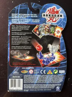 BAKUGAN BATTLE BRAWLERS CARD BOOSTER PACK 3 ABILITY/2 METAL SPIN MASTER 2008 New - Image 2