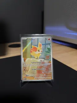 Pokemon Chaos Rising Fennekin Pokemon Center 080 Stamped Promo Card New - Image 1