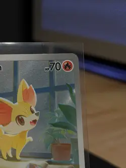 Pokemon Chaos Rising Fennekin Pokemon Center 080 Stamped Promo Card New - Image 3