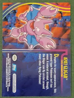 Gligar #207 Topps TV Animation Edition 2001 Pokemon Card - Image 2