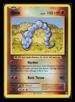 Onix 61/108 Common XY - Evolutions Reverse Holo Pokemon Card - Image 1
