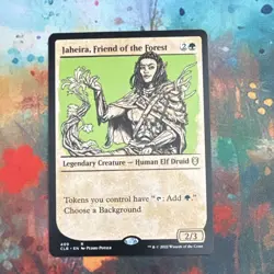 Jaheira, Friend of the Forest R Showcase Reg #409 | CLB Battle Baldur's Gate MTG - Image 1