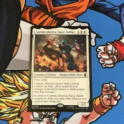 Captain America, Super-Soldier 0009 Reg Marvel Super Heroes Magic: The Gathering - Image 2