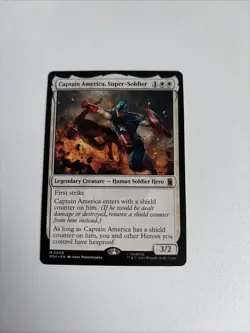 Captain America, Super-Soldier 9 Marvel Super Heroes Magic: The Gathering NM - Image 1