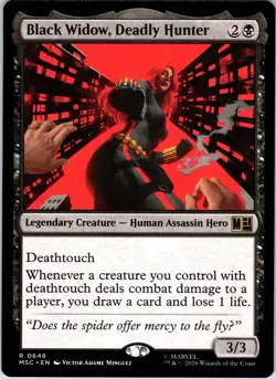 Black Widow, Deadly Hunter 648 Commander: Marvel Super Heroes NM - Image 1