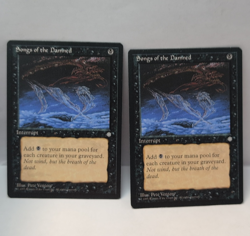 Magic: The Gathering Ice Age Songs of the Damned Lot 2 Interrupt Black 1995 - Image 1
