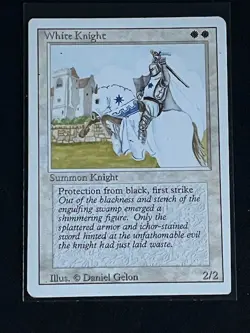 White Knight Revised Magic The Gathering - Image 1