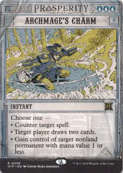 MTG Archmage's Charm Normal NM Outlaws of Thunder Junction: Breaking News Magic - Image 1