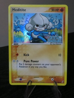 Pokemon Meditite Reverse Holo EX Crystal Guardians 56/100 NM - Image 1
