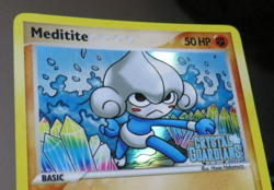 Pokemon Meditite Reverse Holo EX Crystal Guardians 56/100 NM - Image 4