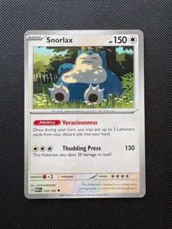 Snorlax - 143/165 - Scarlet & Violet 151 - Pokemon - NM - Image 1