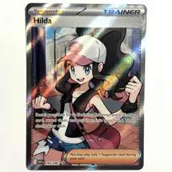 Hilda 164/086 Full Art Ultra Rare White Flare Holo Pokemon TCG Card NM - Image 1