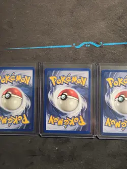 Pokemon Fossil Legendary Bird Set Moltres 27/62 Zapdos 30/62 Articuno 17/62 MP - Image 2
