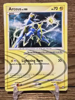 Pokemon Card TCG Arceus Lv. 100 AR6 Holo Rare 2009 Electric Type Basic HP - Image 1