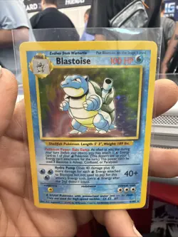 Pokemon TCG Base Set Blastoise 2/102 Holo Rare English 1999 - Image 1