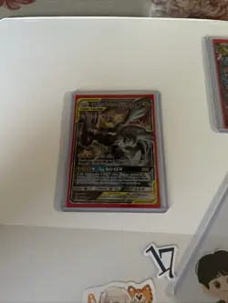 Pokemon TCG Holo Ultra Rare Full Art Zekrom and Pikachu GX Card - Image 1