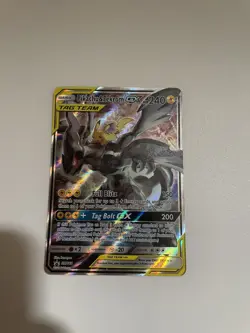 Pokemon TCG Holo Ultra Rare Full Art Zekrom and Pikachu GX Card - Image 2