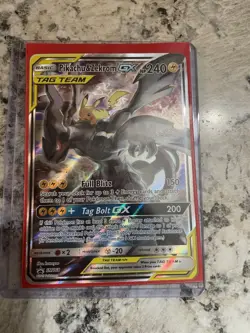 Pokemon TCG Holo Ultra Rare Full Art Zekrom and Pikachu GX Card - Image 4
