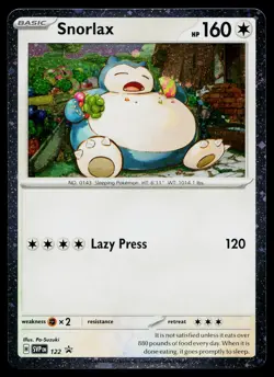 Snorlax 122 Promo Scarlet & Violet Pokemon Near Mint - Image 1