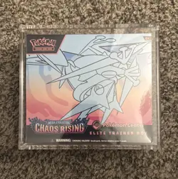Pokemon TCG Chaos Rising Pokemon Center ETB Acrylic Case Included - Image 1