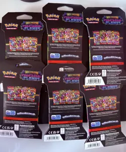 Pokemon TCG Mega Evolution Phantasmal Flames Booster Packs (6) Factory Sealed - Image 2