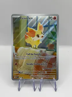 Pokemon TCG Fennekin Promo Chaos Rising Pokemon Center Stamped - Image 1