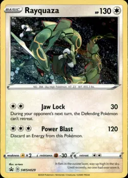Rayquaza SWSH029 Holo Promo Sword & Shield Promo Pokemon Holo Near Mint - Image 1