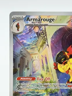 Pokemon Armarouge 203/198 Illustration Rare Scarlet & Violet SV1 Holo IR - Image 2