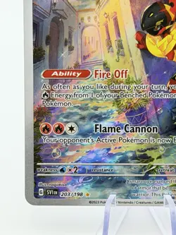 Pokemon Armarouge 203/198 Illustration Rare Scarlet & Violet SV1 Holo IR - Image 5