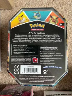 Pokemon TCG Eevee Evolutions Tin Vaporeon V NEW Factory Sealed 820650809057 - Image 2
