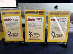 Sealed 2001 Entei Reverse Holo Pokemon Neo Discovery Black Star Movie Promo VTG - Image 1