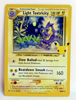 Pokemon Light Toxtricity SWSH137 Celebrations 25th Anniversary Promo Holo - Image 1