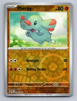 Phanpy 048/091 Common Paldean Fates Pokemon Near Mint Reverse Holo - Image 1