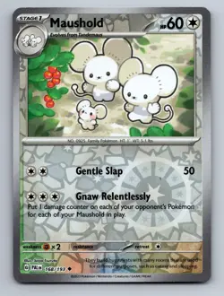 Maushold 168/193 Uncommon Paldea Evolved Pokemon Reverse Holo - Image 1