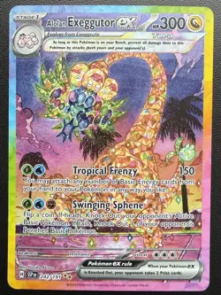 Pokemon TCG Alolan Exeggutor ex SIR Full Art Holo 242/191 SV08 ENG - Image 1