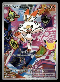 Scorbunny 053 Promo ME: Mega Evolution Promo Pokemon Holo Near Mint - Image 1