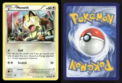 Meowth 88/114 Steam Siege LP Pokemon - Image 3