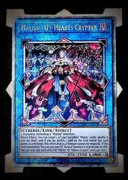 Maliss Q Hearts Crypter CRBR-EN020 Quarter Century Rare 1st Edition Yugioh - Image 1