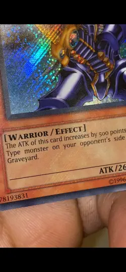 YUGIOH FOIL BLEED ERROR Buster Blader BPT-008 2003 SECRET RARE ENGLISH - Image 3