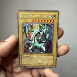 Yu-Gi-Oh! Blue-Eyes White Dragon BPT-003 Secret Rare Limited Edition NM 2002 Tin - Image 1